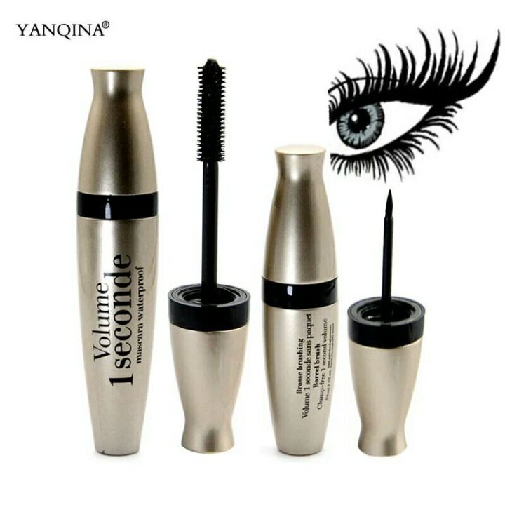Pack Of 2  Makeup Deals Yanqina Volume 1 Seconde Eyeliner + Mascara