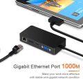 Microsoft Surface Pro Dock for Surface Pro 4/Pro 5/Pro 6 USB Hub Docking Station with Gigabit Ethernet, 4K HDMI VGA DP Display, 3xUSB 3.0, Audio Out, USB C, SD/TF Card Slot Combo Dock Only for Surface Pro 4/5/6. 
