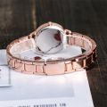 Fopul Mall Luxury Women's Wristwatch Set - Simple Dial and Hollow Strap Fashion, Gold Bracelet and Quartz Watch 2pcs Set. 