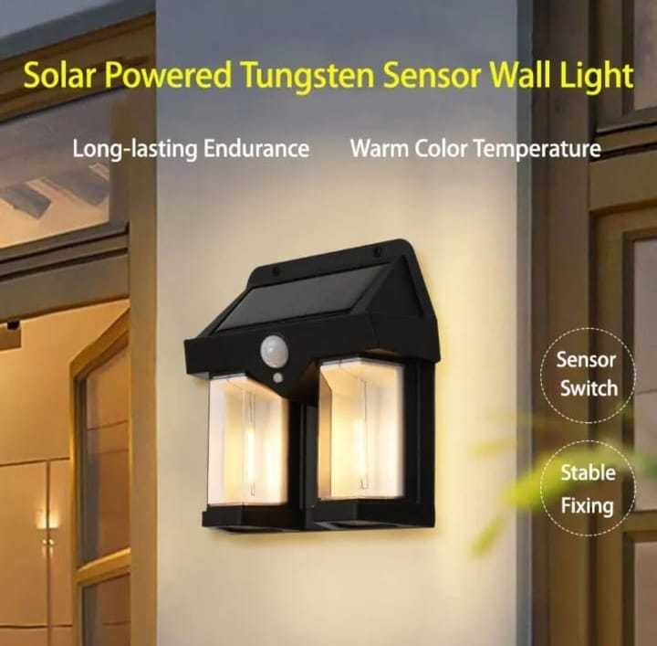 Solar Sensor Light Human Body Induction Light Operated Outdoor Wall ...
