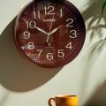 Casio wall clock timeless elegance wall clock tik tik machine and premium quality smooth color and plastic material. 