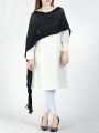 CRUSHED DUPATTA  For Women Crush Stole  - BLACK. 