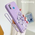 Casing Infinix smart 5 phone case softcase liquid silicone protector smooth shockproof bumper cover new design comic flower cartoon ytyhh01. 