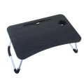 Wooden Gaming Laptop Table | Bed Foldable Stand Ergonomic Portable Drawing Notebook Reading Food Breakfast Serving with Inbuild Tablet and Cup Holder Slots. 