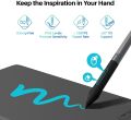 HUION Inspiroy H610X Drawing Tablet 10x6.25 Inch Digital Graphics Tablet Android Supported 8192 Pressure Level with Battery-Free Stylus and 8 Shortcut Keys. 