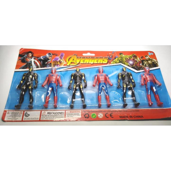 5 Pieces Spider Man Character For kids ( Boys And Girls ) - Super Power Ranger Team