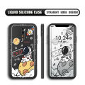 BILI for OPPO Reno Z Back Cover Little Astronaut Sit In Planet Multicolor Liquid Silicone Phone Case Soft Square Lens Protection Phone Cases. 
