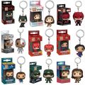 19 Styles Funko Keychain Wonder Woman Superman the Flash Aquaman Arrow Daredevil Cyborg Batman POP Action Figure Collection Toys. 
