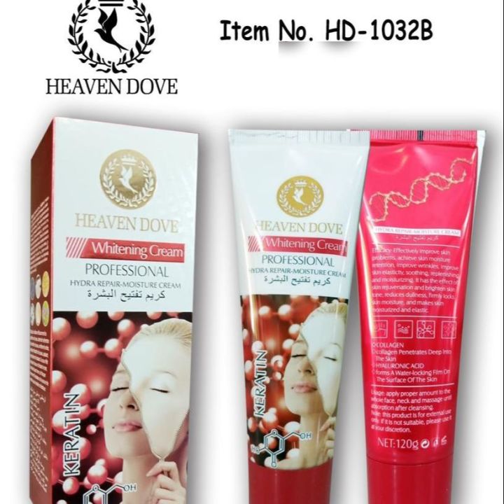 Heaven Dove Whitening Cream Professional Keratin Tube 1032B