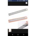 Stainless steel ruler scale 1 foot pack of two. 