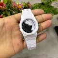 Aura Watch Marble Design Black and White Shade Dial Stylish Aura Watch Original Amazing Smart Watch - Elegant New Black Arabic Aura Watch Full Black Dial in Fiber and Metal With Box. 