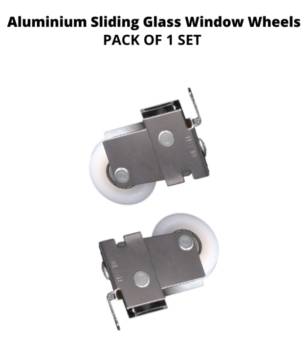 Pack of 2 Aluminum Sliding Window Wheel Window Roller- For Almunium Glass Window