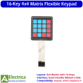 16 Key 4x4 Membrane Switch Keypad Matrix Array Keyboard for Arduino, Raspberry Pi, and Microcontroller Projects by Electrica. 