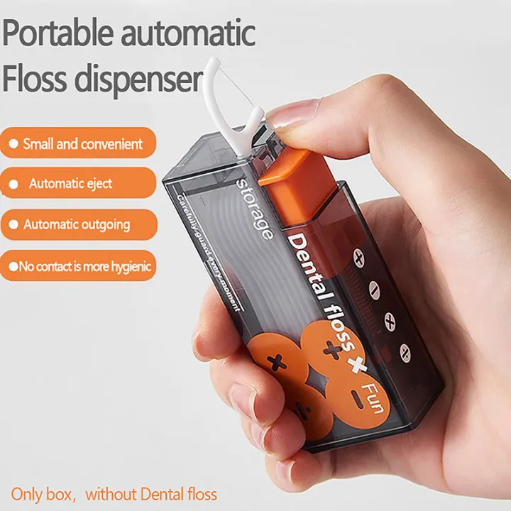 Floss Storage Box Auto Refillable Oral Hygiene Care Floss Pick Floss ...