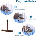 Parrot Perch,Natural Wood Parrot Stand, Bird Cage Accessories Play Stand Platform,Budgie Bird Perches Stick Grinding Chew Toys for Cockatiel,Finches. 