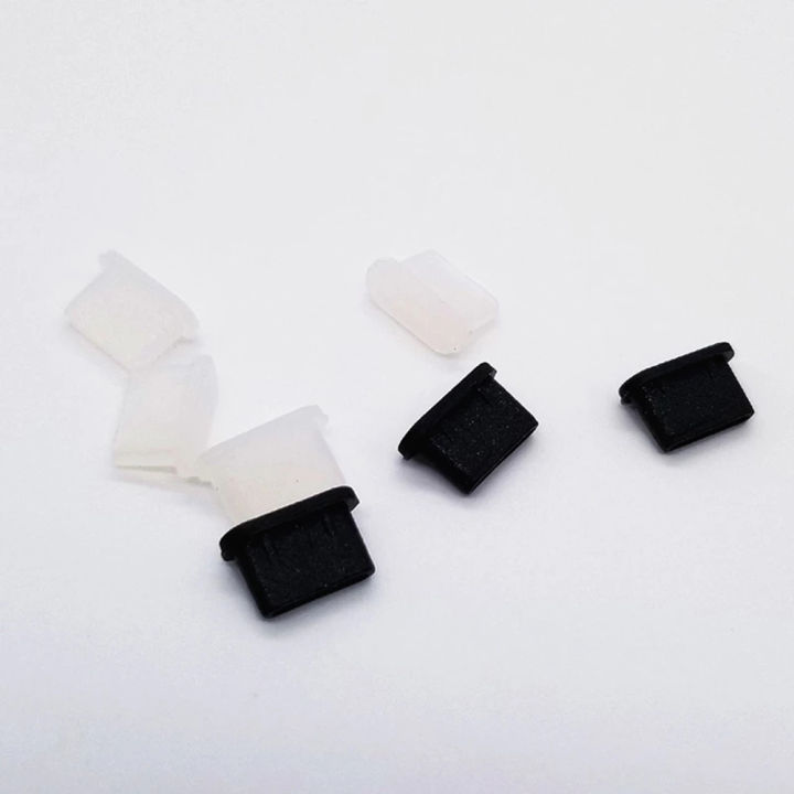 Black Dustproof Cover Cap Silicone Cover Anti Dust Plugs USB Type-c ...