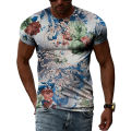 Colorful Cool Abstract Art Graphic T Shirts Hip Hop Street Style 3D Printed Tees Summer Men Personality Round Neck Short Sleeves. 