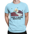 Men's Disney Cinderella Just 5 More Minutes T Shirt Pure Cotton Clothing Novelty Short Sleeve Crew Neck Tees Big Size T-Shirts. 