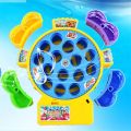 Electric Musical Lightning Battery Operated Fishing Toy Game Set For Kids Boys and Girls - Electrical Rotating 15 Fish Games Music and Sound Toys. 