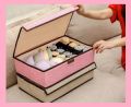 16 in 1 Socks & Bra Drawer Organizer Divider, 24 Cells Box Foldable Socks Organizer Closet Organizer Organizer Underwear Storage Boxes to Hold Socks. 