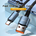 Essager 7A 66W Type C USB Cable Super-Fast Charge Cable for Huawei Mate 40 30 Xiaomi Samsung Fast Charging USB Type C Cables Data Cord. 