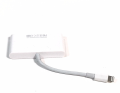 NK-1032 5 In 1 8 Pin to HDMI Multi-function Mobile Phone Converter Adapter White. 