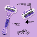 (Pack of 10) WBM Razor For Women With Aloe Vera Strips - 20Pcs (4 Blades) Soft Grip Body Shaver. 