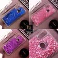 Vivo Y15 Cover - Pink - New Fashion Style Liquid Water Glitter Case. 