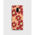 Samsung A8 Plus Cover 3D Hard Case Red Flower Style - 1Cover2156-. 