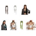 Sequins Collar for Woman Masquerade Outdoor Banquet Scarf for Lady Taking Photo DXAA. 