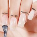 KWEEN White Glitter Jelly Gel Nail Polish Milky Shimmer UV Soak Off Sparkle Manicure. 