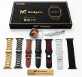 MT Smart Watch T900 Smart Watch / Ultra Big Screen 7 Straps SmartWatch - 2.09 Infinite Display - 49MM Dial Size - Built-in Games - Bluetooth Calling - Crown Working. 