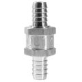 Aluminium Fuel Non Return Check Valve One Way Petrol 6/10/12MM Optional. 