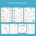 Children Tracing Book-Magical Tracing Workbook Set - Reusable Calligraphy Copybook Magic Practice Copybook, Early Educational Training Drawing Book Tracing Paper for Preschoolers and Kindergarten Kids. 