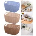 KIWI KNIT-KNOT 3 SIZE STORAGE RECTANGLE FRUIT BASKET COLOR RANDOM. 