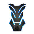 AK-15 Motorcycle Fuel Tank Pad Black with Red Outline Motorcycle decals sticker. 