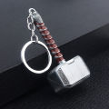 Thor Hammer Metal Keychain Movie Key Ring Cosplay Prop Key Holder For Fans Bag Ornament Car Pendant Gift. 