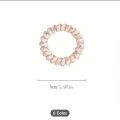 5PCS Colorful Telephone Wire Hair Ring Girls Traceless Springs Elastic Hairbands For Women Headdress Hair Ties Rubber Bands Yao Store. 