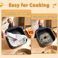 AIR FRYER LINERS 50 pcs | Disposable Paper Liner Non-Stick Mat Steamer Round Paper Baking Mats | Water-Proof Parchment Paper for Air Fryer | BuyVogue. 