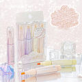 【Poggioio】 4pcs Cute Glitter Marker Pens Highlighters Spot Liner Sketch Graffiti Marker Fluorescent Pastel Drawing Painting Art Markers. 