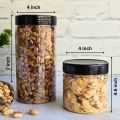 650ml and 1150ml Dry Fruit Jars, High Quality Plastic Jars for Storage, Air Tight Containers for long lasting Storage, Kitchen Jars, Candy Jars. 