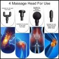 Fascial Massager Facial _Gun / USB Rechargeable Deep Tissue Muscle Fitness Massage / Full Body Relaxation Pain Relief Machine / 5 speeds 4X Heads / Body Shaping Exercise Massager. 