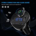Criacr Bluetooth Car Transmitter, Wireless In-Car FM Transmitter Radio Adapter Car Kit, FM Transmitter Car with Dual USB Charging Ports, Hands-Free Calling, Music Player Supports TF Card & USB Disk. 