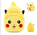 Pokemon Toy Cartoon Plush Backpack for small kids pikachu Size 9" inches. 