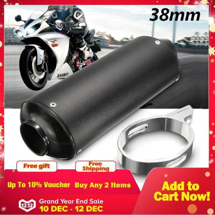 Silencieux Échappement Willoghsa Pour Moto Dirt Pit 125-160cc - Alliage Aluminium, Diamètre 38mm