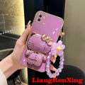 Casing SAMSUNG A03 5g phone case Softcase Electroplated silicone shockproof Protector Smooth Protective Bumper Cover new design for girl with holder back cover DDHK02. 