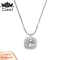 Carat Charm Necklace Light Luxury Simulated Diamond Pendant Necklace. 