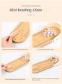 Mini Bowling spil Set for Kids Wooden Mini Bowling Interactive Parent-Child Desk Toy Polished Developmental Relaxing Mini Bowling Game for 3+ Years Old Sporting Supplies educational wooden mini bowling indoor Creative Gift game. 