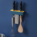 Kitchen supplies shelves, countertops, non-perforation, wall-mounted splicing knife holders, multi-functional draining knife storage racks. 