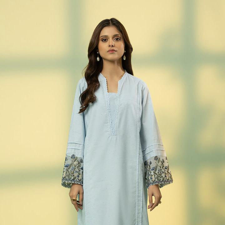 Sapphire - Stitched Ready to Wear  - Shirt - Embroidered Multi Neps Shirt
